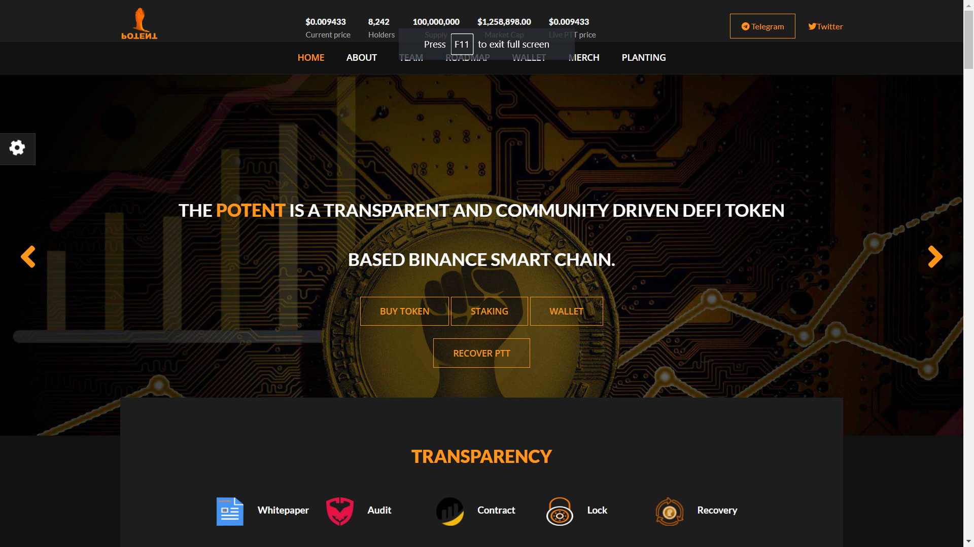 Potent, Cryptocurrency Website & Exchange IEO Landing-Borrowing